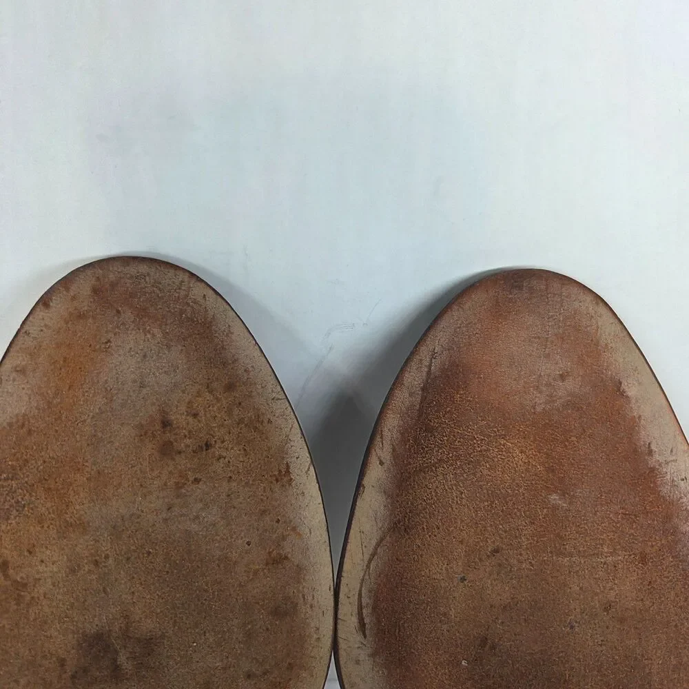 Allen Edmonds TOWNLEY 4757 Mens Walnut Brown Brogue Wingtip Oxfords Size US 9 D